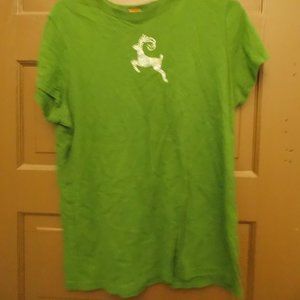Green Reindeer T-shirt